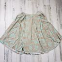 LuLaRoe  Green & Orange Pleated A-Line Mini Skirt Women's Size Medium Photo 6