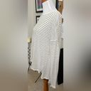 Vince  sheer off white with gold stripe top. Size M. Photo 1