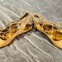 Indigo rd. Gadiva Lace Up Gladiator Sandal Flats Faux Suede Tan 8.5 M Photo 5