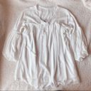 Lulus Lulu’s Flowy White Balloon Sleeve Mini Dress NWOT Photo 3