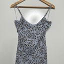 Lost + Wander NWT Blue Leopard Print Wild Thing Bias Midi Dress Size Small Photo 5