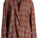 Free People : Simply Plaid Blazer Red Combo Photo 7