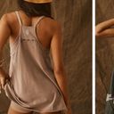 Free People NWT  Movement Hot Shot Mini Dress - Mocha Latte - L IR Photo 3