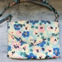 Cath Kidston Vinyl Blue Floral Crossbody Purse Photo 0