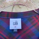 CAbi  size extra small blue purple fall plaid button up long sleeve Photo 1