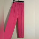 Ralph Lauren  black label silk pleated wide leg pant trousers pink fuchsia Barbie Photo 1