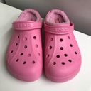 Crocs Pink crocks with fluffy inserts 11 Photo 2