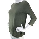 J.Jill  Pure Jill Womens Size XS Green TShirt Top Round Neck Comfort Photo 3