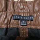 Haute Monde Brown Faux Leather Skirt Photo 2