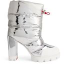 Christian Louboutin  Oriona Lug Puffer Boots 100 in Silver Photo 0