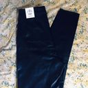 ZARA Black High Wasted faux leather Pants Photo 3