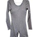 Klassy Network  Long Sleeve Jumper Romper Gray Grey Brami Built In Bra Size M Photo 0