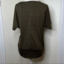 AB Studio Dressy Top | Embellished Neckline | Size Large | Short Sleeves Photo 4