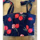 Modcloth NWT  x Collectif Peace, Love, and Pomegranates Navy Blue Tank Top size 6 Photo 6