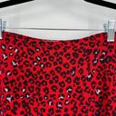 Lovers + Friends  Women's Sahara Cheetah Lined Lena Mini Skirt Red Black Size XS Photo 4