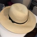 Minicci Tan Sun Hat with Black Bow Photo 0