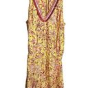 Poupette St. Barth  Agathe Printed Halter Neck Mini Dress Yellow Size XS Photo 0