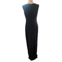 Cache  SZ M Black Studded Formal Evening Knit Stretch Maxi Gown Dress Homecoming Photo 1