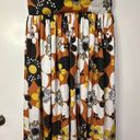 The Bar Dodo Or Jenny Long Midi Dress Flower 7 Brown Print Sz Small NWT Vintage Look Photo 8