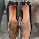 Salvatore Ferragamo  Leather Block Heel Shoes, (Made in Italy) Size 10 Photo 6