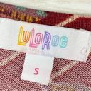 LuLaRoe  Sarah Cardigan Duster Aztec Geometric Print Red Small Photo 9