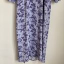 Hill House NWT  Allover Print High Slit Maxi Dress in Purple Floral Photo 7