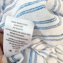 Rails  Bonnie Linen Blend Button-Up Shirt in Olympic Stripe White and Blue Photo 5