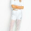 Nike NWOT  Woven TECH MESH pull on 2 in 1 shorts track Pants joggers WHITE size S Photo 0