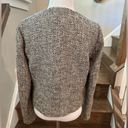 Brooks Brothers  Woven in Italy Silver/Black/Grey Wool Tweed Blazer Size 4 Photo 4