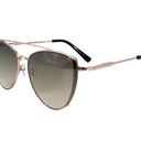 Oscar de la Renta  Gold Cat Eye Aviator Sunglasses Jordana Photo 0