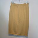 St. John Collection  Knit Stretch Pencil Skirt Tan Elastic Waist Photo 4