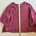 Umgee  Crochet Knit Pink Sweater‎ Size Large Oversized Flowy Boho Photo 11