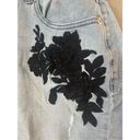 Lane Bryant  Embroidered GIRLFRIEND shorts DENIM Raw hem.  Size 18 Photo 2