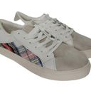 American Eagle  Outfitters Womens 8 White & Plaid Sneaker Shoes Photo 0