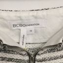 BCBGeneration NWT  Striped Tweed Zip Skirt B & W 10 Photo 8