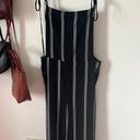 Nordstrom White / Black Striped Jumpsuit Photo 0