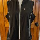 Chico's Chico’s Zenergy Black Vest Zip Up Lightweight Size 2 Athleisure Sporty Mock Neck Photo 0