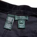 Ralph Lauren VTG  Pants Womens 14 High Rise Black Velvet Velour Pockets Photo 4