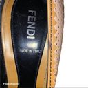 Fendi  Mustard Yellow Patent Leather Perforated Pumps Heels size 38.5 Photo 9