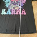 Krass&co Port &  Black Karma Cat Graphic T-shirt ~ Unisex Size XL Photo 8
