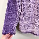 Royce  Women's Purple Faux Fur Collared Quarter Zip Pullover Jacket Medium NWT Photo 6