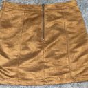 Old Navy Light Tan Suede Skirt Photo 0