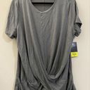 Xersion NWT  Draped Activewear T-Shirt in castor‎ gray - XXL Photo 0