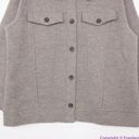 Madewell NEW  Boiled Wool Bridgman Sweater-Jacket, L Photo 5