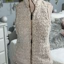 Free Country Puffer Vest Tan Reversible Frosted Sherpa Zip Ski Jacket Womens S  Photo 3