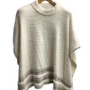 Chico's Chico’s fabulously cream mixed‎ stitch poncho size S-M (3599) Photo 1