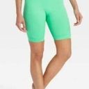 JoyLab Women's High-Rise Ribbed Seamless Bike Shorts 6" -  Mint Green S - NWT Photo 0