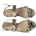 Schutz NEW  Sally Leather Embossed Snake Print Flatform Sandals Women’s Size 7 Photo 2