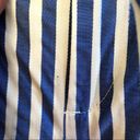 ZARA  Trafaluc Pinstripe Paperbag Woven Trousers Blue and White Size XS Photo 7