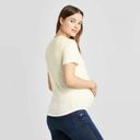 Isabel Maternity NWT  Short Sleeve "You are Loved" Graphic Tee Cream & Red large Photo 1